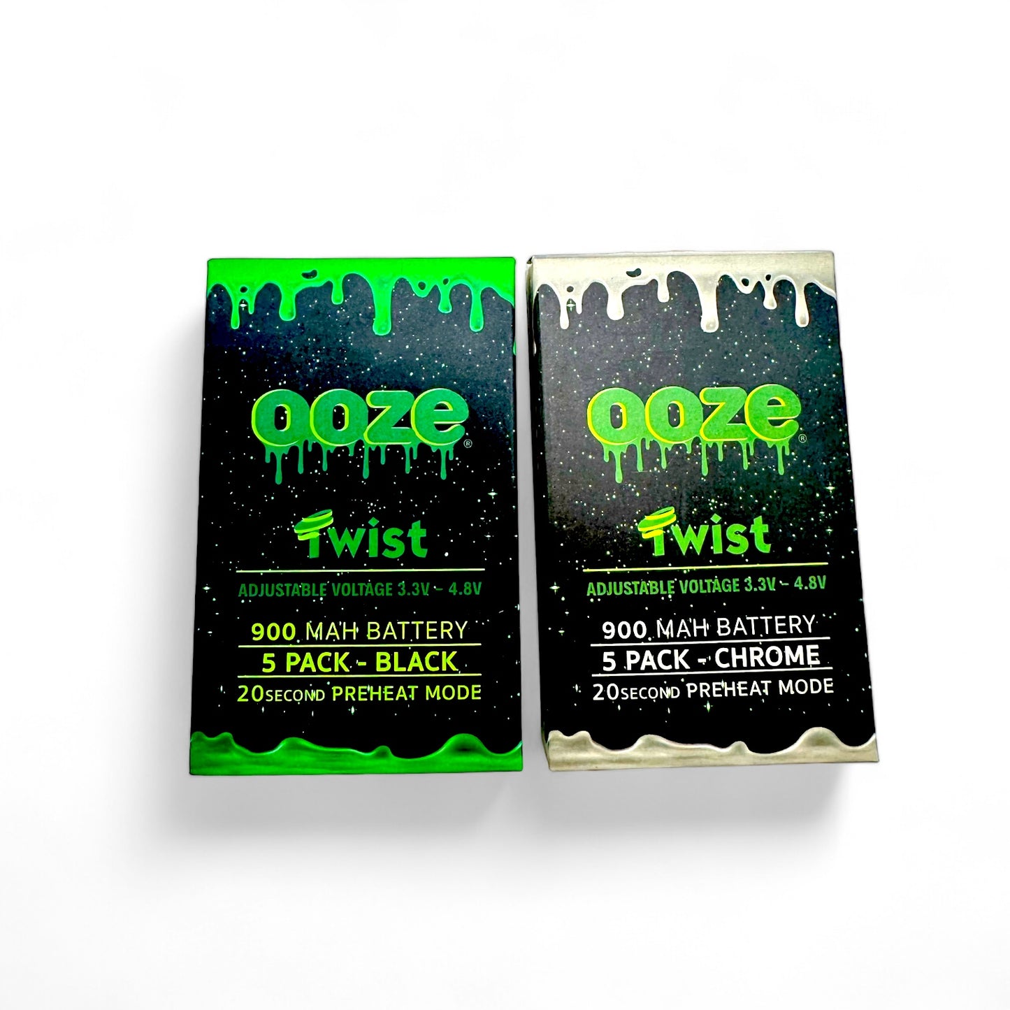 Ooze 5 Pack Twist 900 mAh Battery