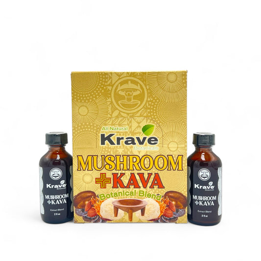 Krave Kratom Mushroom + Kava Shots - Pack of 12