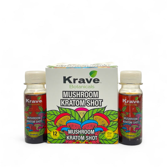 Krave Kratom Mushroom Kratom Shot - Pack of 12