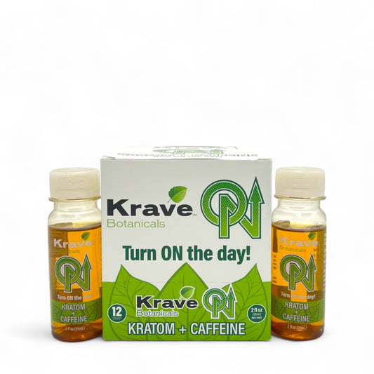 Krave Kratom Kratom + Caffeine - Pack of 12