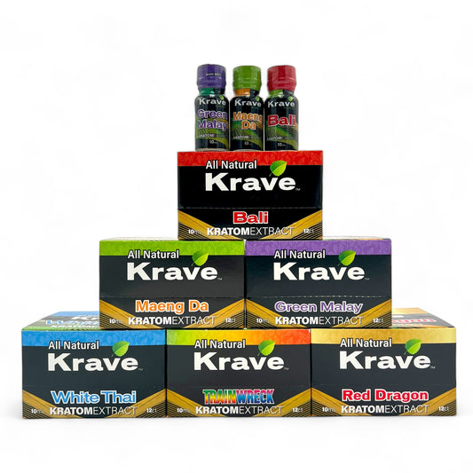 Krave Kratom Shots 10ML - Pack of 12