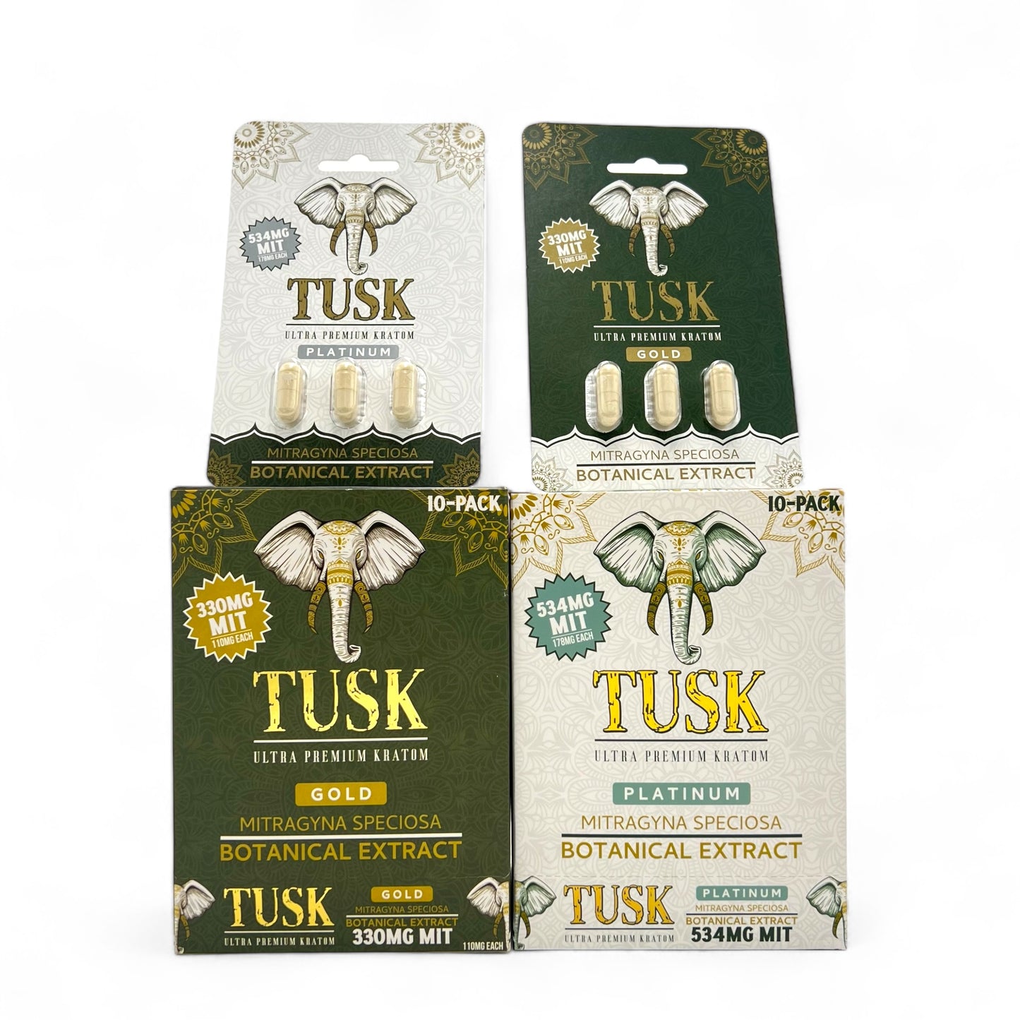 Tusk Kratom Capsules 3ct - Pack of 10