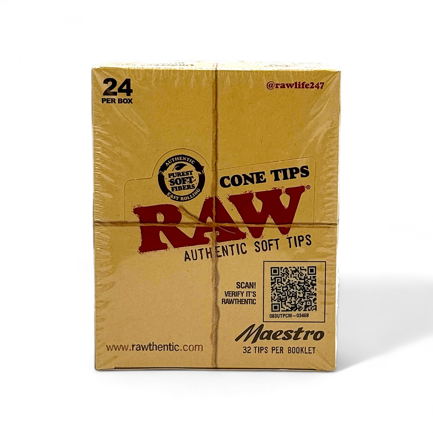 Raw Soft Cone Tips Maestro - Pack of 24, 32 Tips/Pack