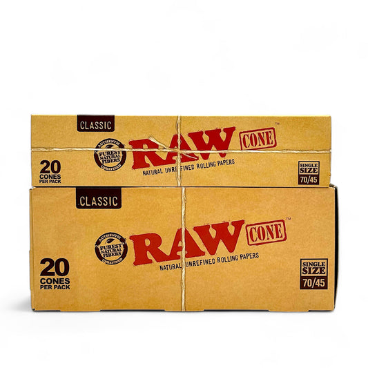 Raw Cones Classic 70mm/45mm - Pack of 12, 20 Cones/Pack