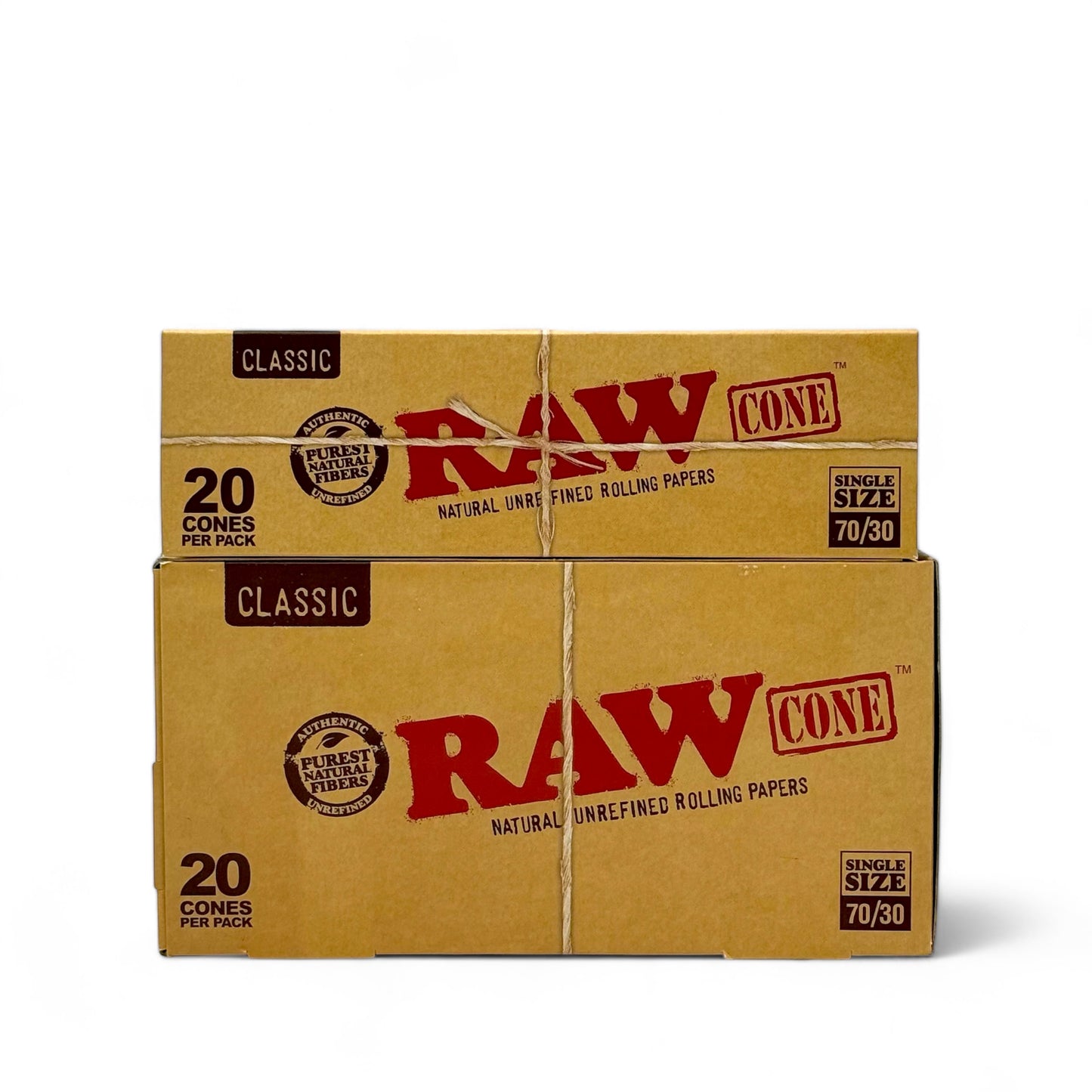 Raw Cones Classic 70mm/30mm - Pack of 12, 20 Cones/Pack