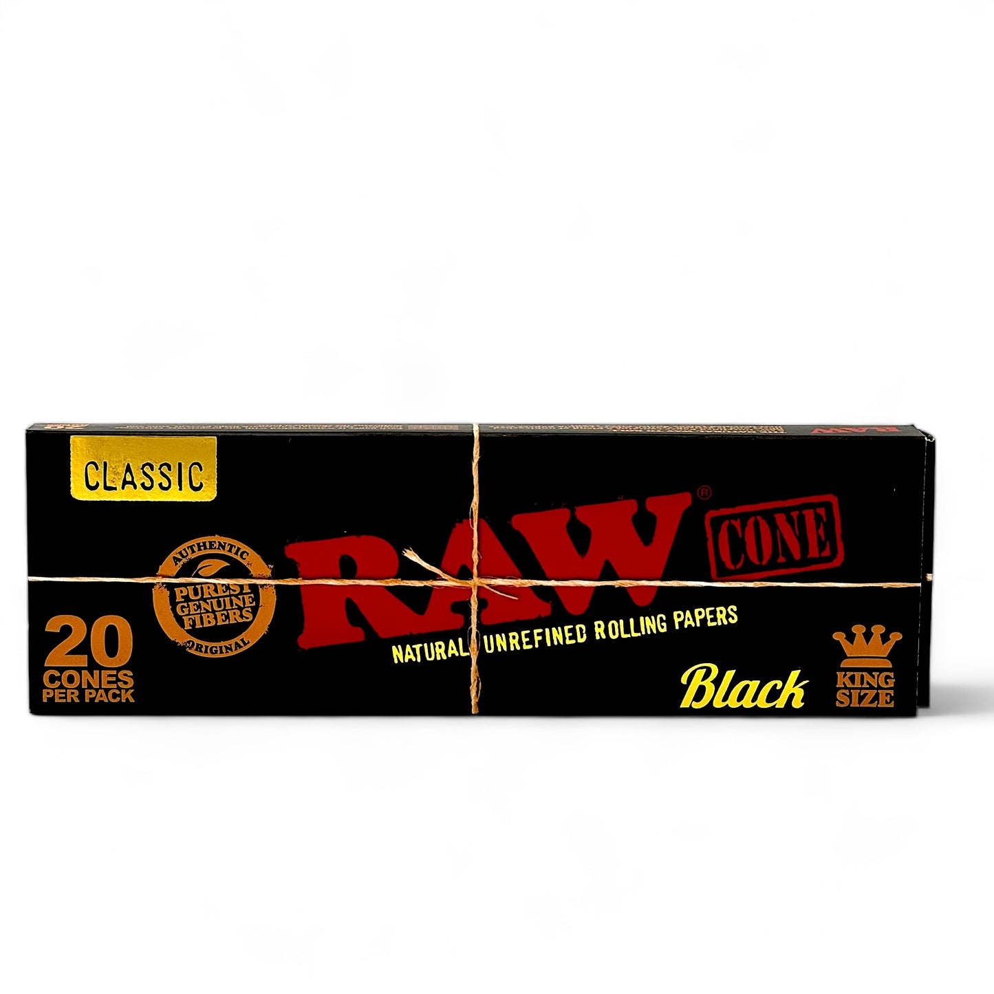 Raw Black Black King Size - Pack of 20 Cones