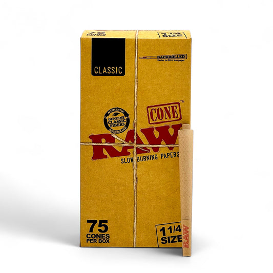 Raw Cones Classic 1 1/4 - Pack of 75 Cones