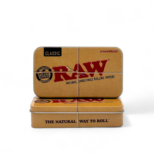 Raw Metal Tin Travel Case