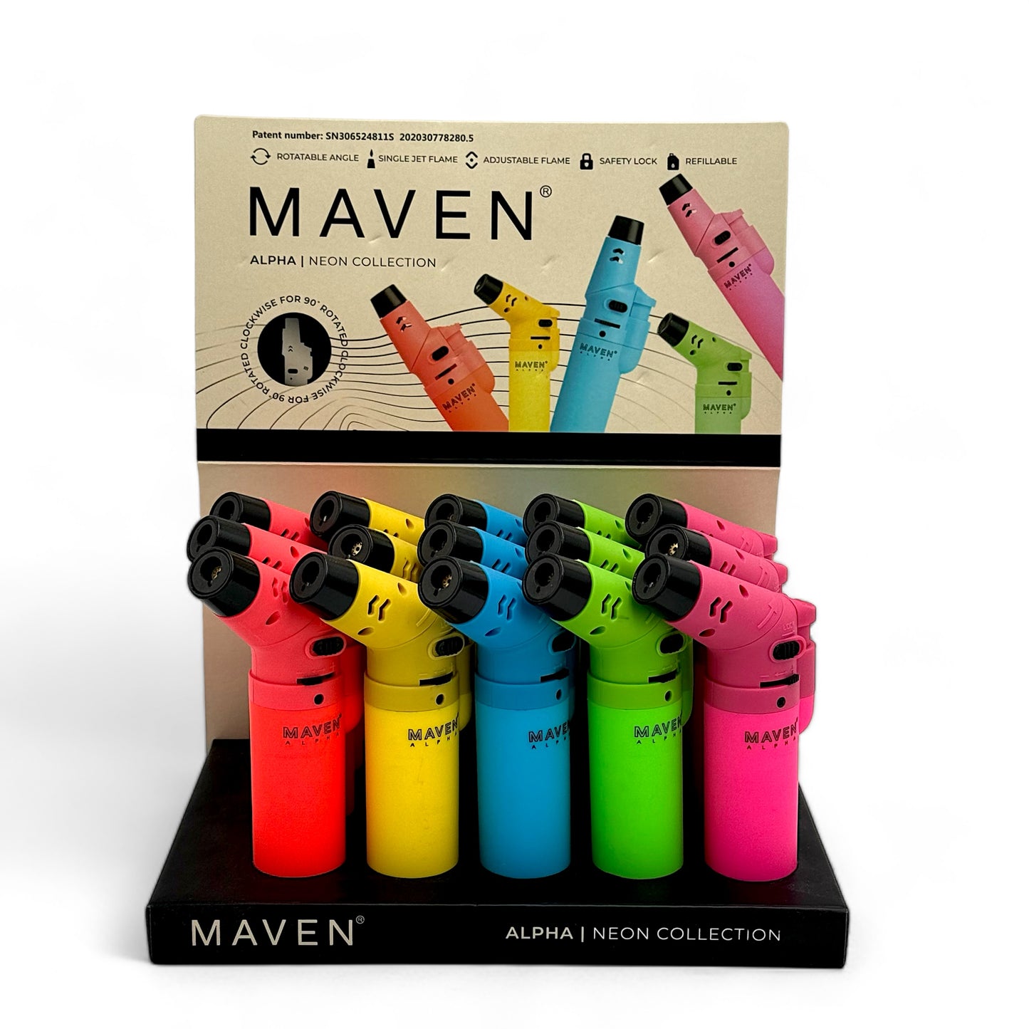 Maven Torch Alpha Neon Colletion - Pack of 15