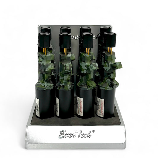 Ever Tech Camo Gun Shaped Torch - Pack of 8