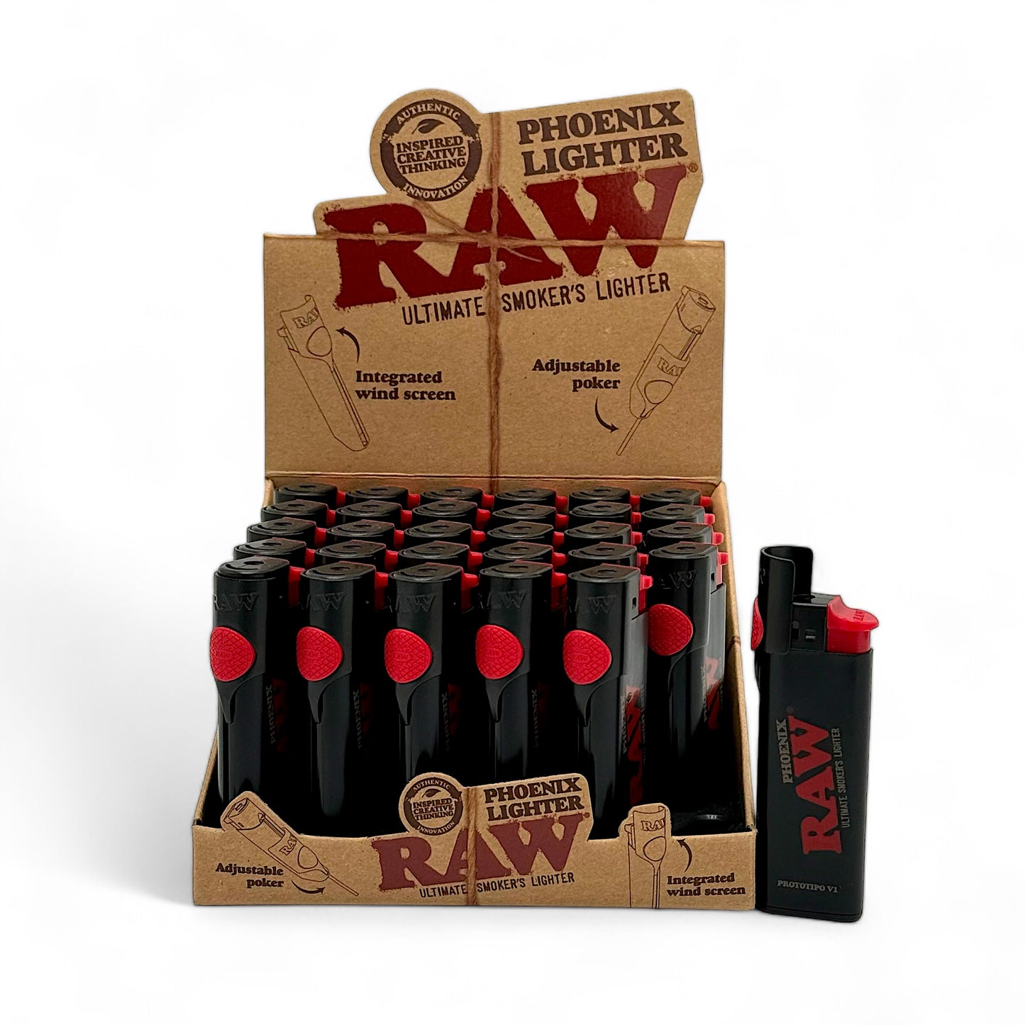 Raw Phoenix Lighter - Pack of 30