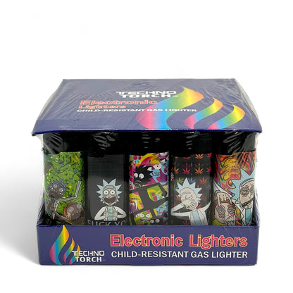 Techno Torch Electronic Lighters  - Pack of 50