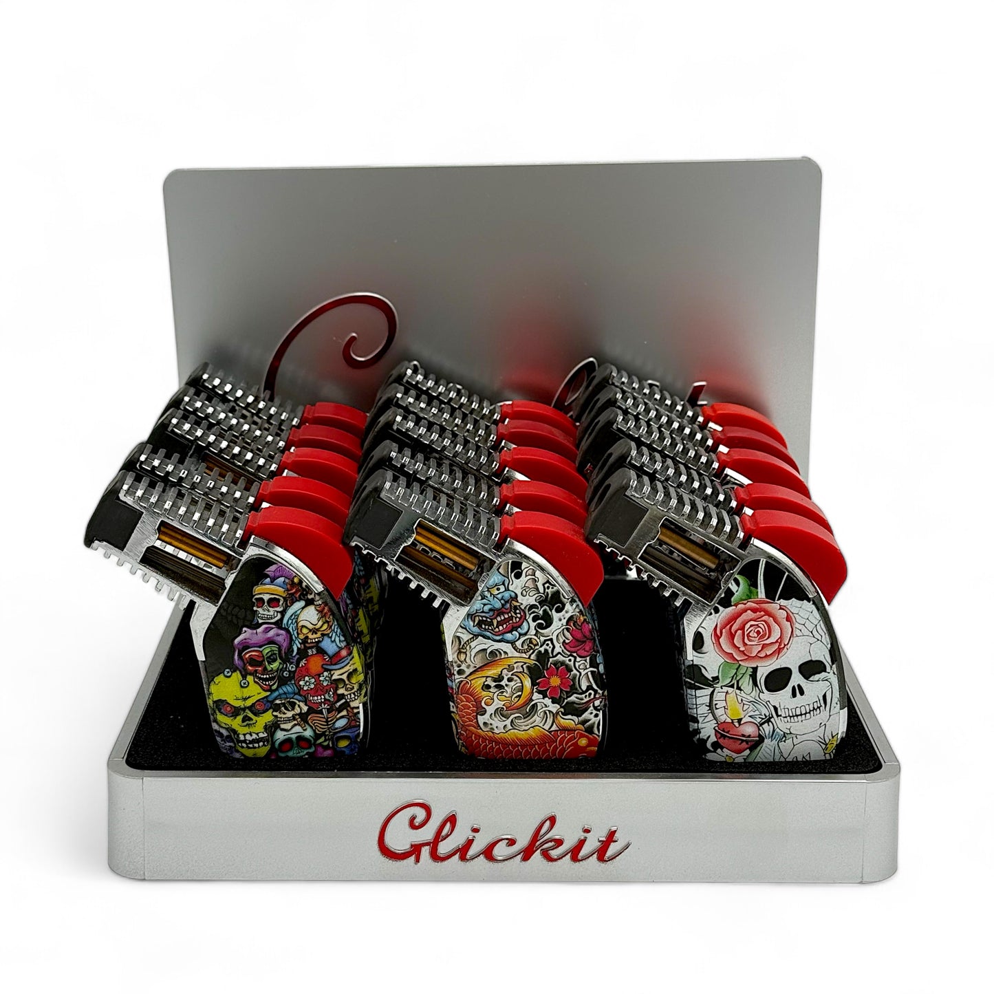 Click It Skull & Dice Torch - Pack of 15