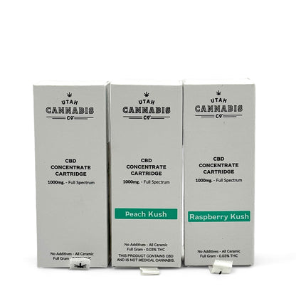 Utah Cannabis CBD Concentrate Cartridge 1000MG - Single