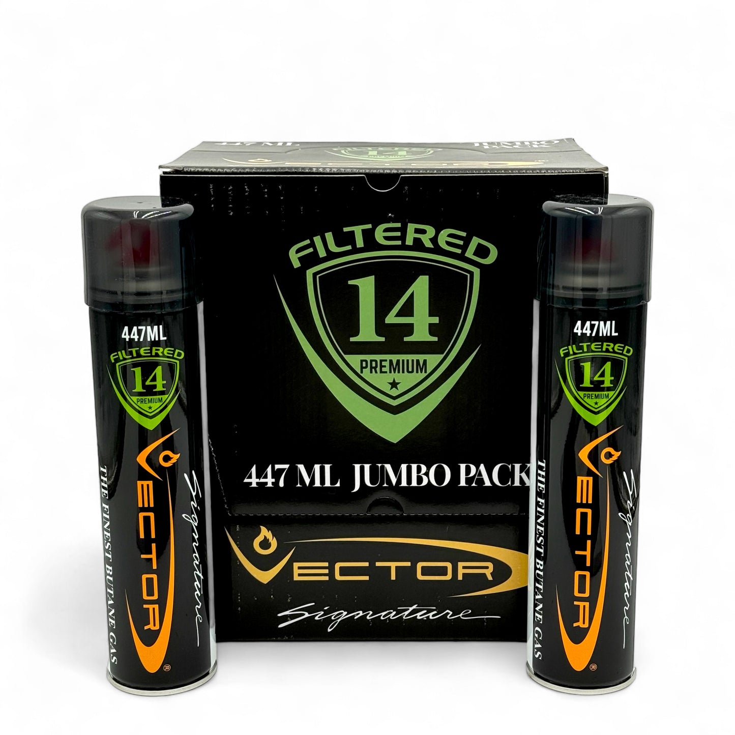 Vector 14x Jumbo Butane Case 447ML - Pack of 12