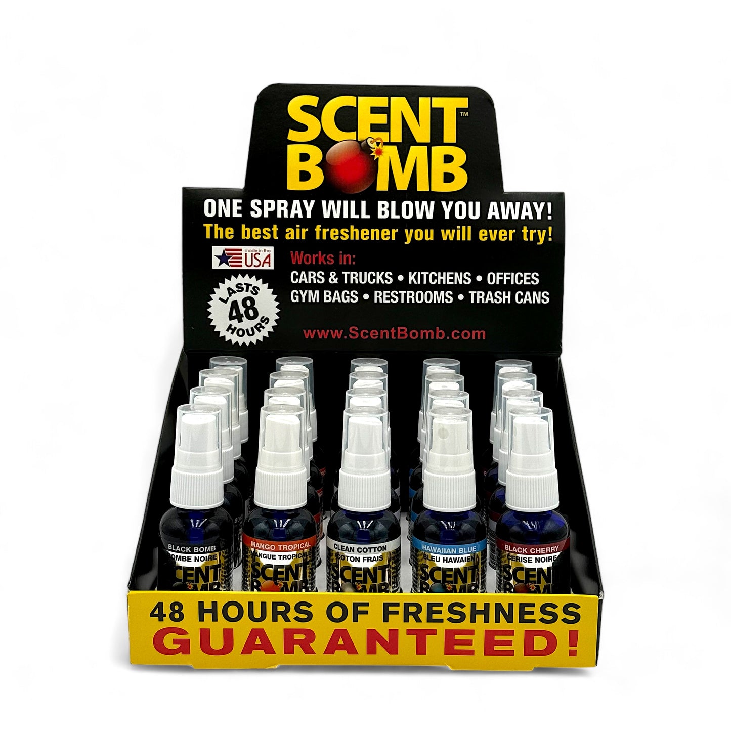 Scent Bomb Air Freshner Spray 1oz - Pack of 20