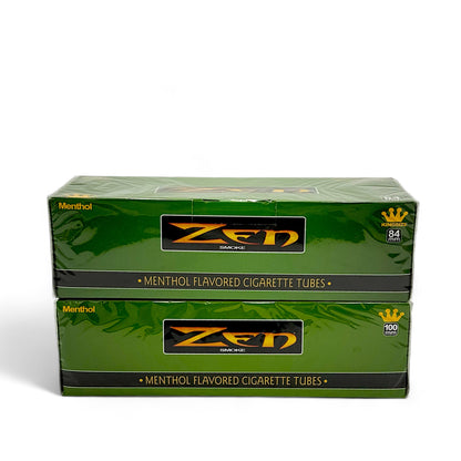 Zen Tubes Menthol Flavored Cigarette Tubes - Pack of 200