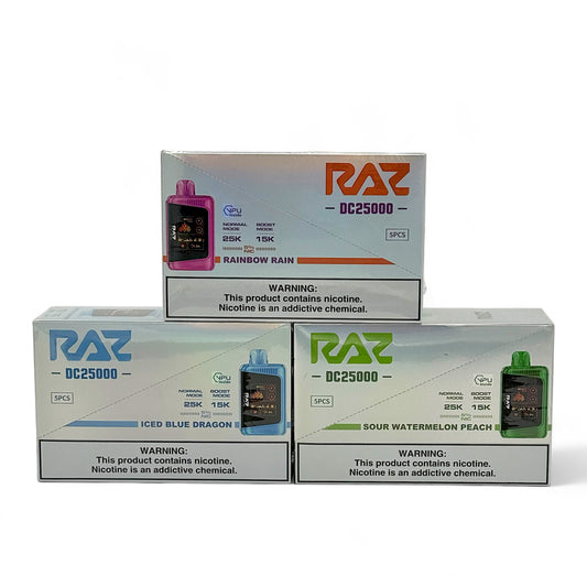 RAZ DC25000 Disposable 5% - 5 Pack