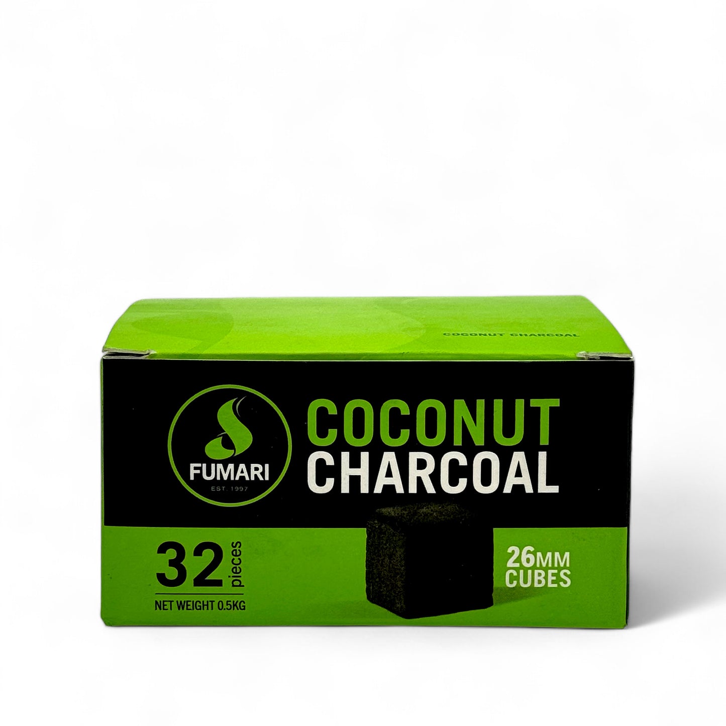 Fumari Coconut Charcoal - 26mm Cubes - Pack of 32