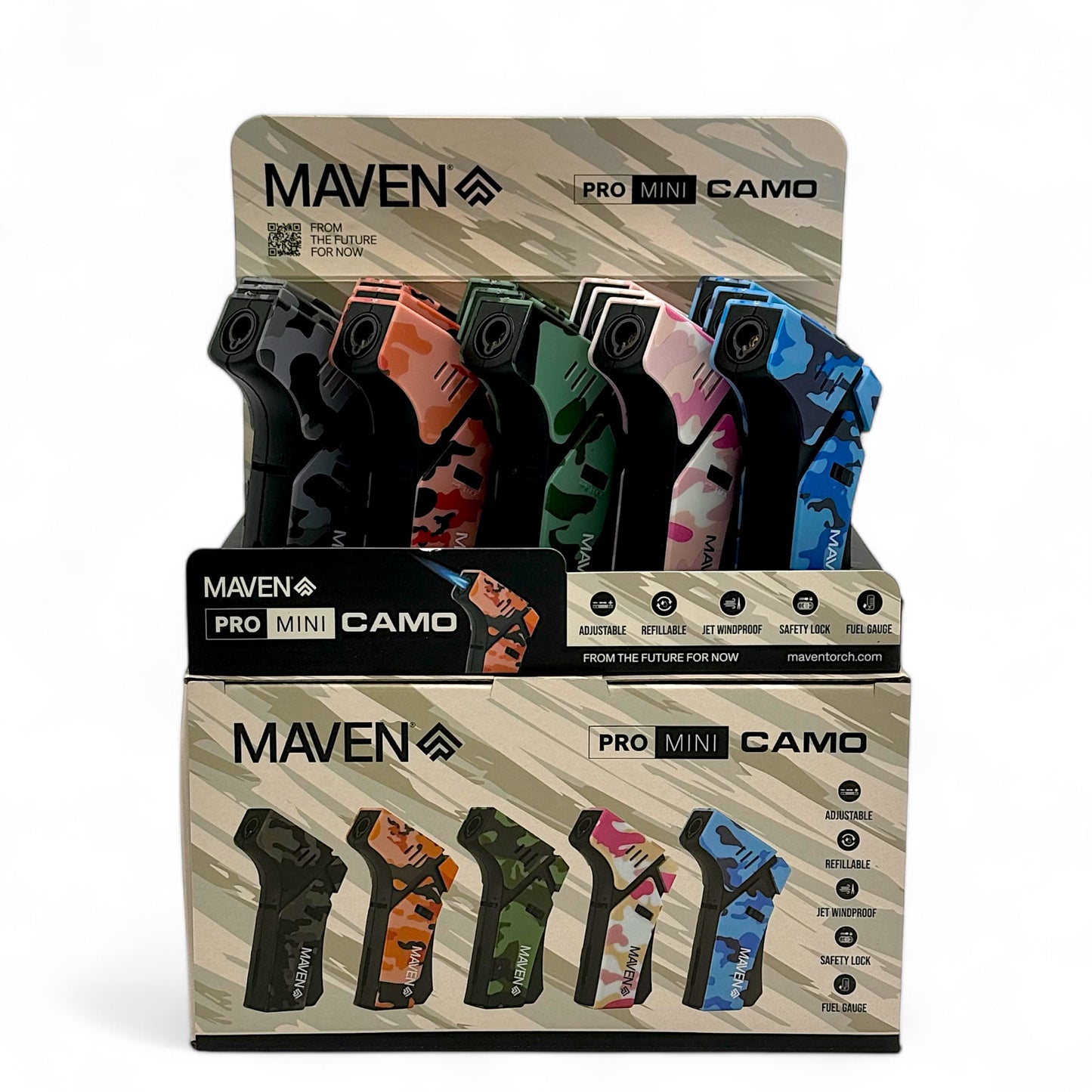 Maven Torch Pro Mini Camo Edition - Pack of 15