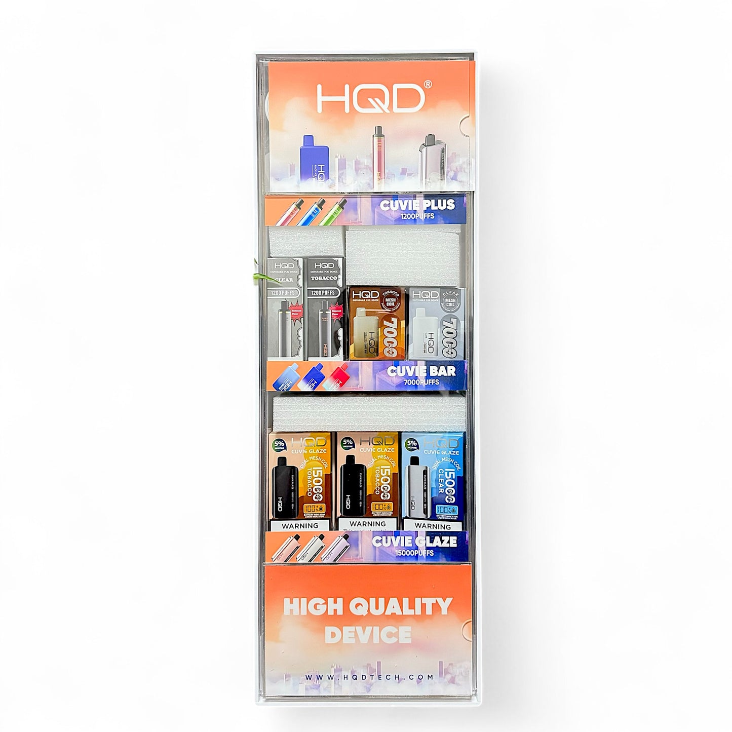 HQD Non-Flavored Display with 37pcs