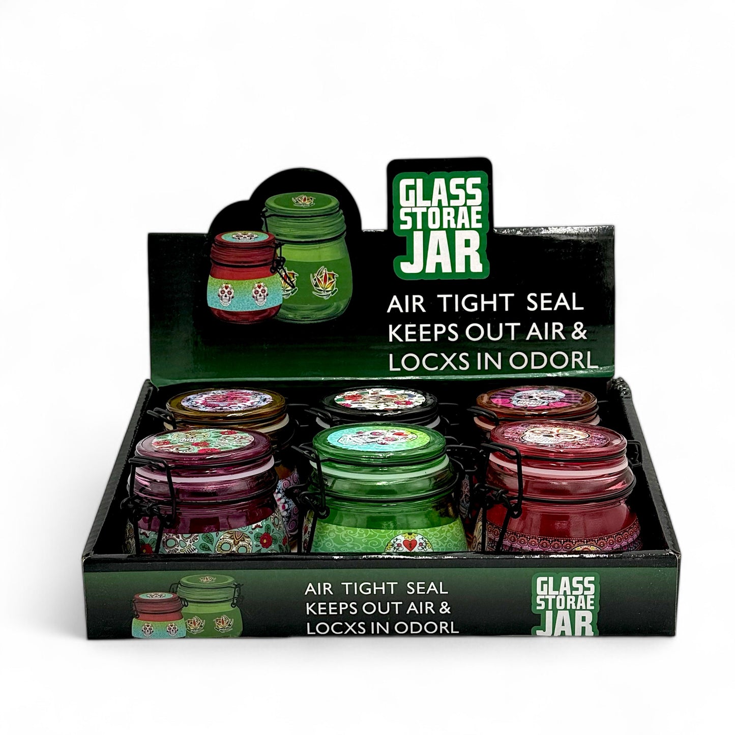 Stash Glass Jar - Pack of 6