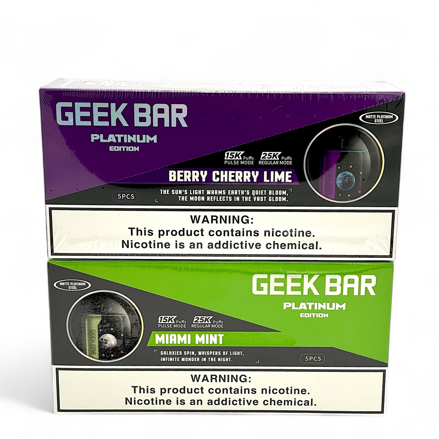 Geek Bar Pulse X Platinum Edition 25K - Pack of 5