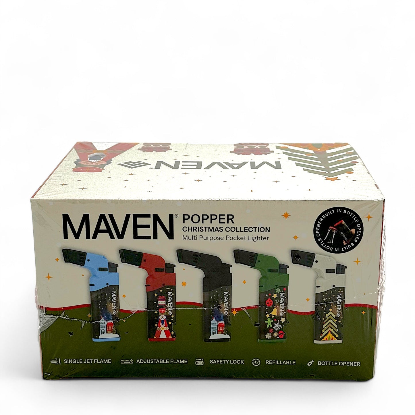 Maven Torch Popper Christmas Collection - Pack of 15