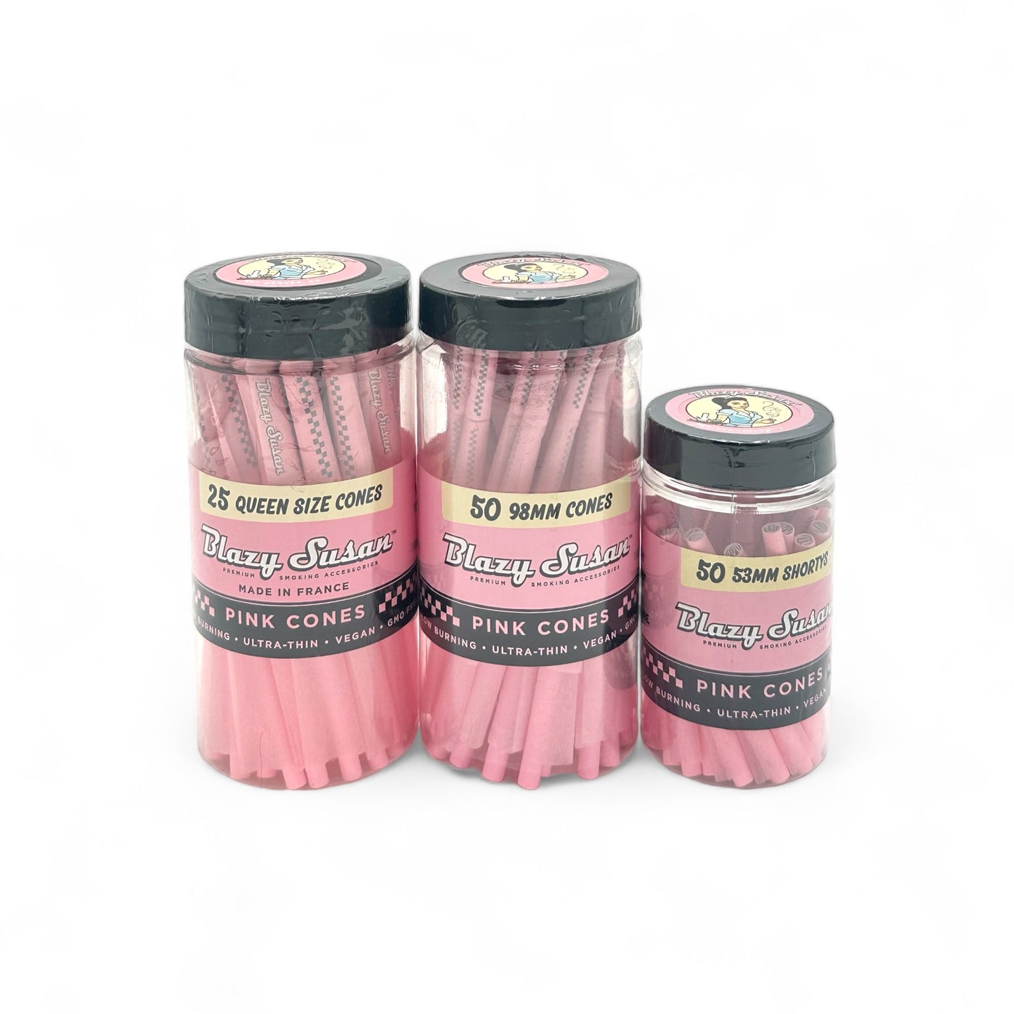 Blazy Susan Pink Cones Jar - 50CT - Single Jar