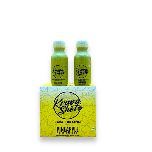 Krava Shot Kava + Kratom - Pack of 12 2oz bottles