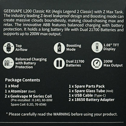 Legend 2 Classic Kit - Geekvape